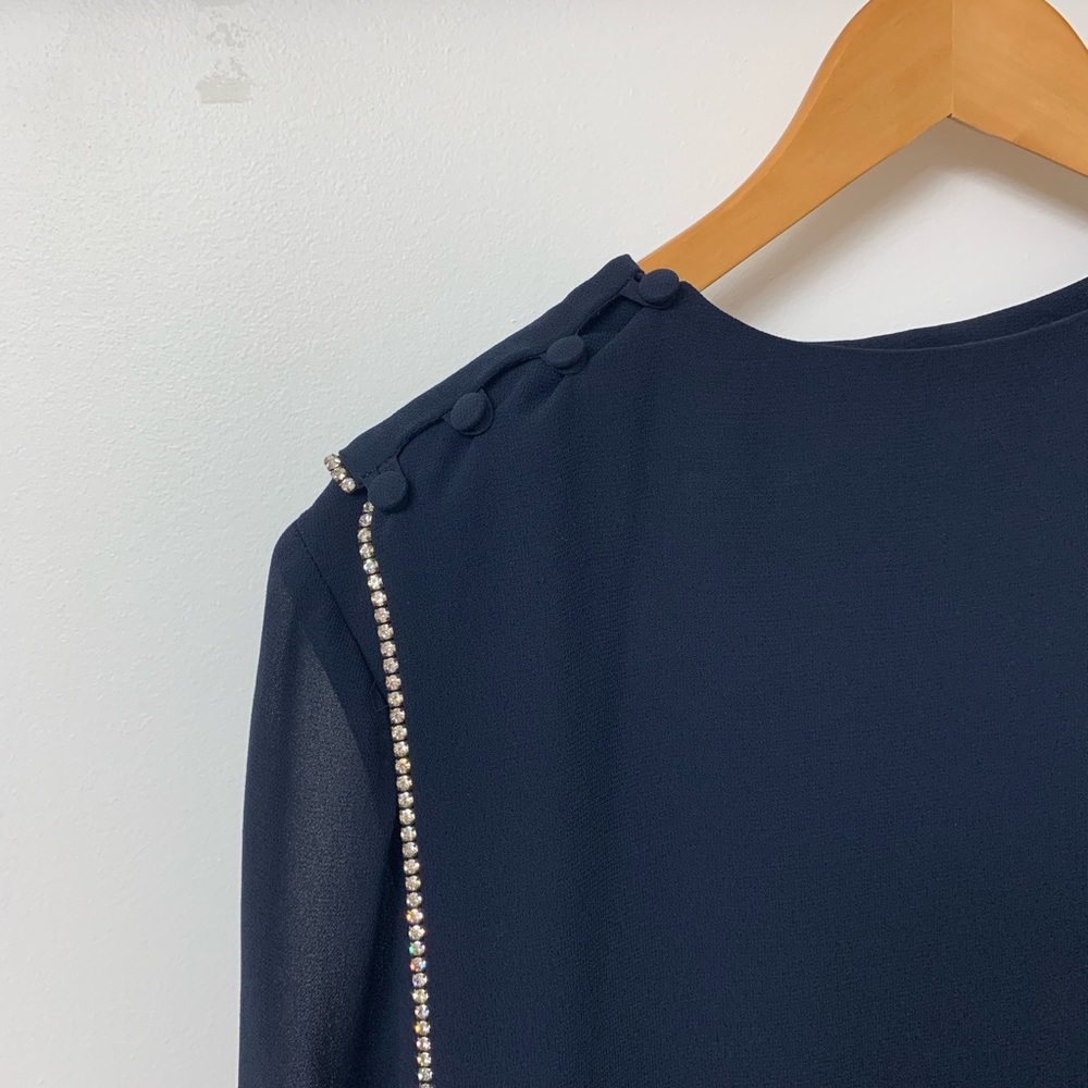 Anna Hobbs vintage navy blue top